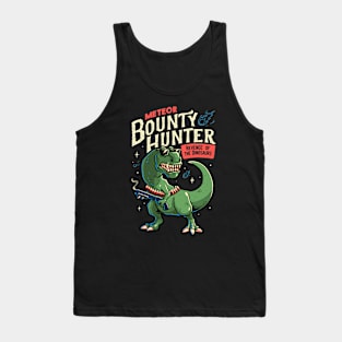 Meteor Bounty Hunter T-Rex Dinosaur by Tobe Fonseca Tank Top